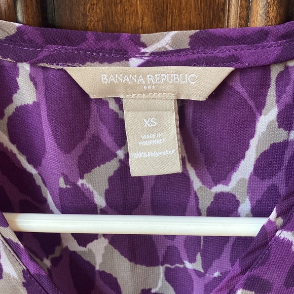 Banana Republic Silk Tank - purple, grey and white - Picture 3 of 4